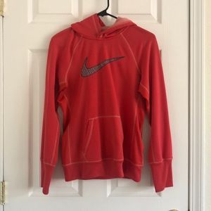 Deep pink Nike hoodie
